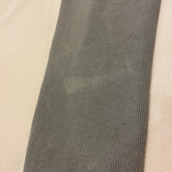 Grey Round Toe Over The Knee Thigh High Chunky Pink Heel Knit Sock Boots 🍄 - Picture 5 of 10